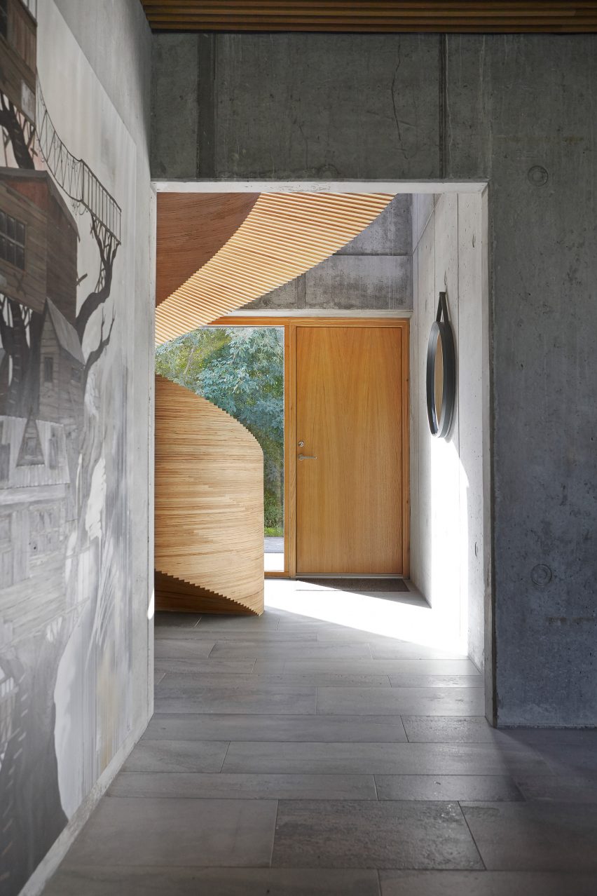Hallway in Tommy Rand house in Denmark