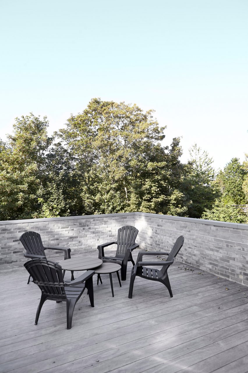 Roof terrace in Tommy Rand house in Denmark