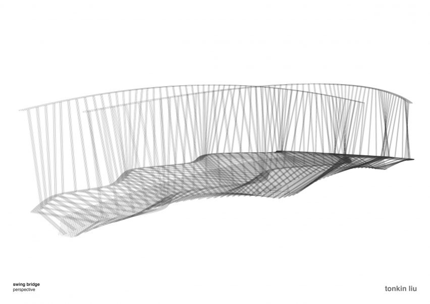 Dinosaur Island swing bridge