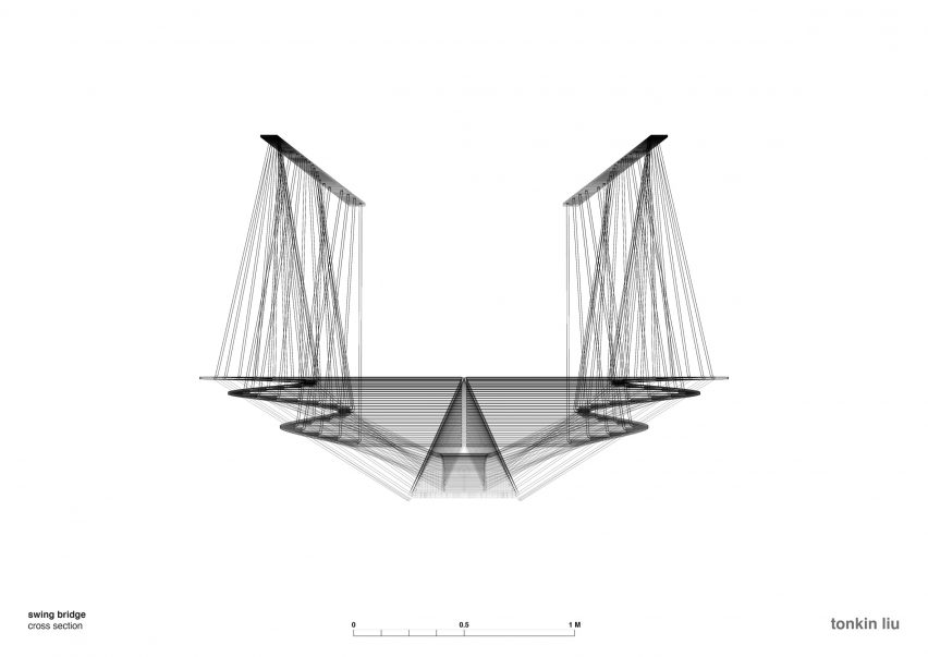 Dinosaur Island swing bridge