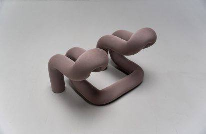 The collection is sculptural furniture