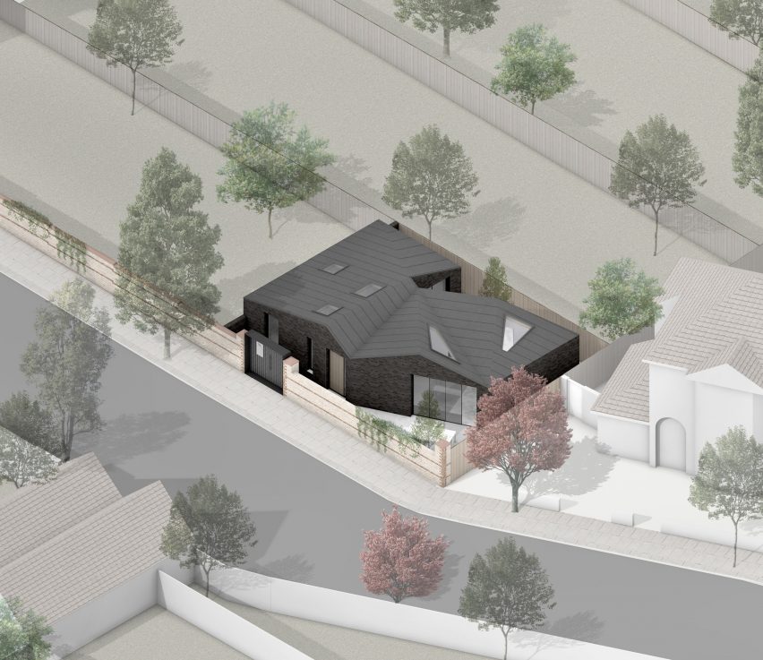 An perspective drawing of Jupp House by Phillips Tracey Architects
