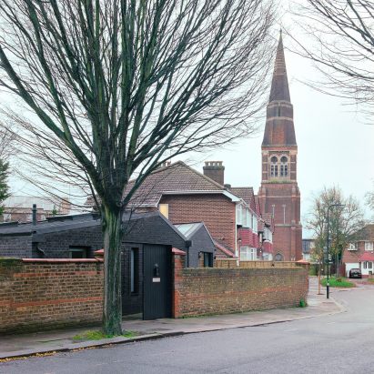 A small black house in London