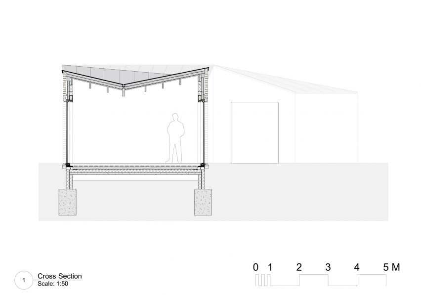 A section of Jupp House by Phillips Tracey Architects