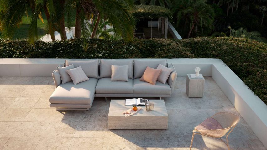 Zaza outdoor sofa by Charles Wilson for King Living