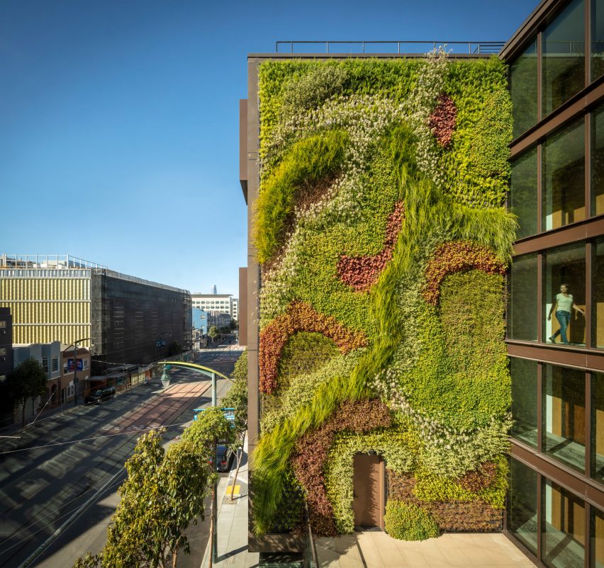 Woods Bagot five storey green wall