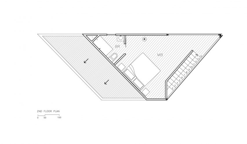 Angular cabin by 2DM Arquitectos