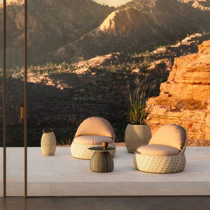 Dala outdoor seating by Stephen Burks for Dedon