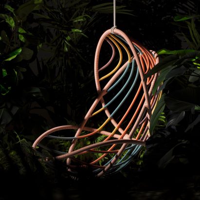 KIDA hanging lounge chair by Stephen Burks for Dedon