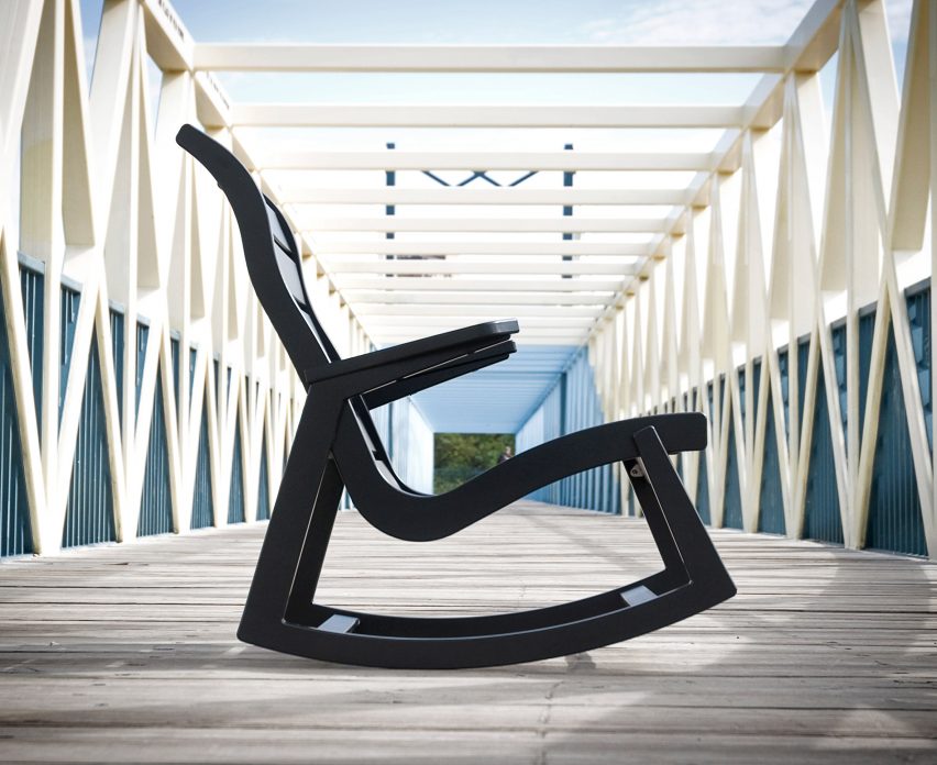 Rapson outdoor rocking chair by Loll Designs