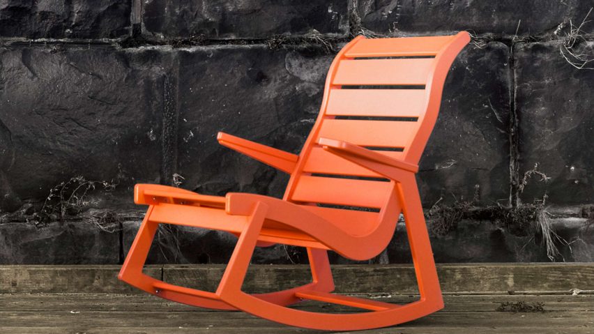 Rapson outdoor rocking chair by Loll Designs