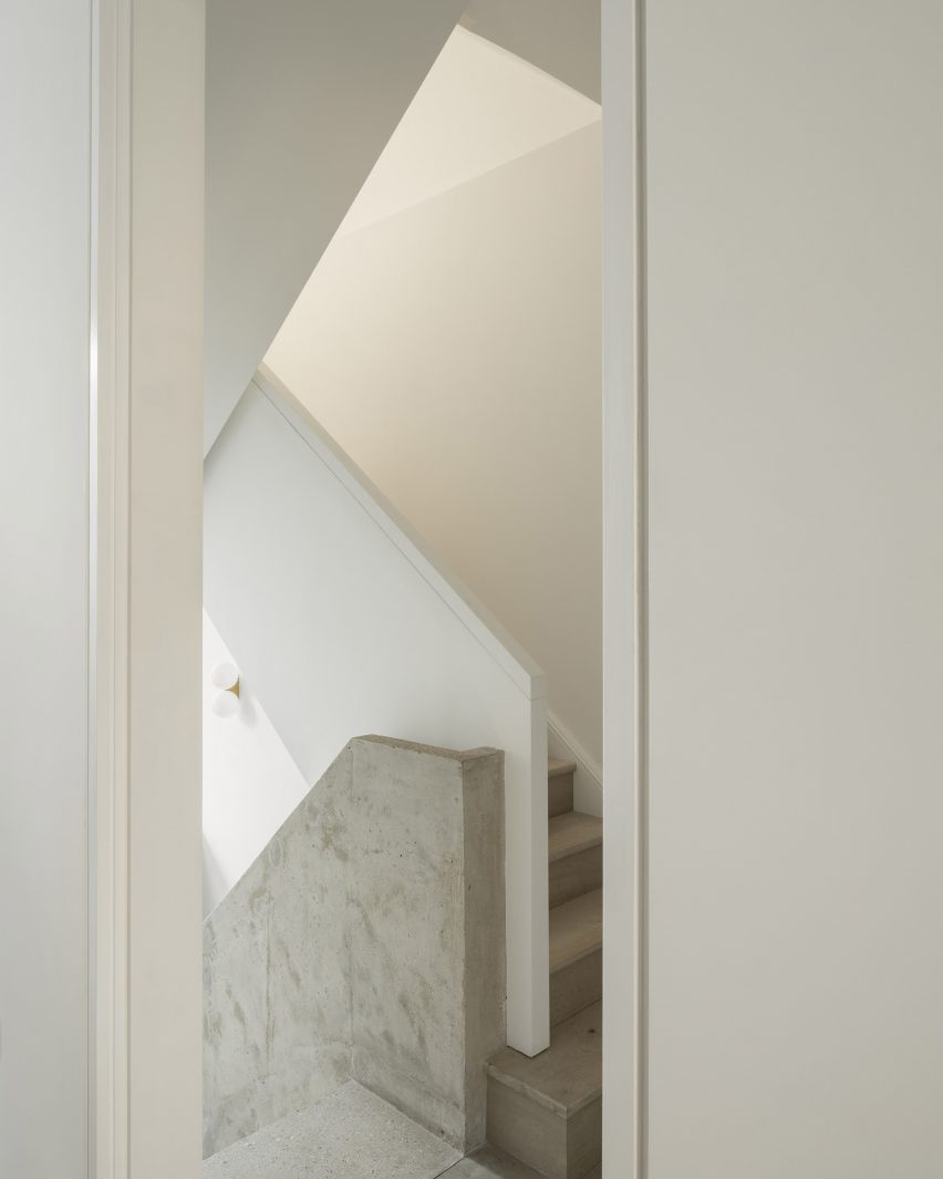 Staircase inside AC Residence