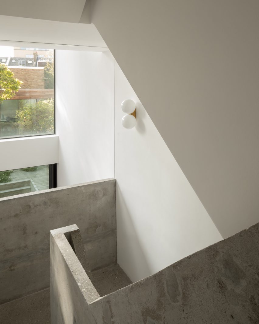 Concrete staircase inside AC Residence