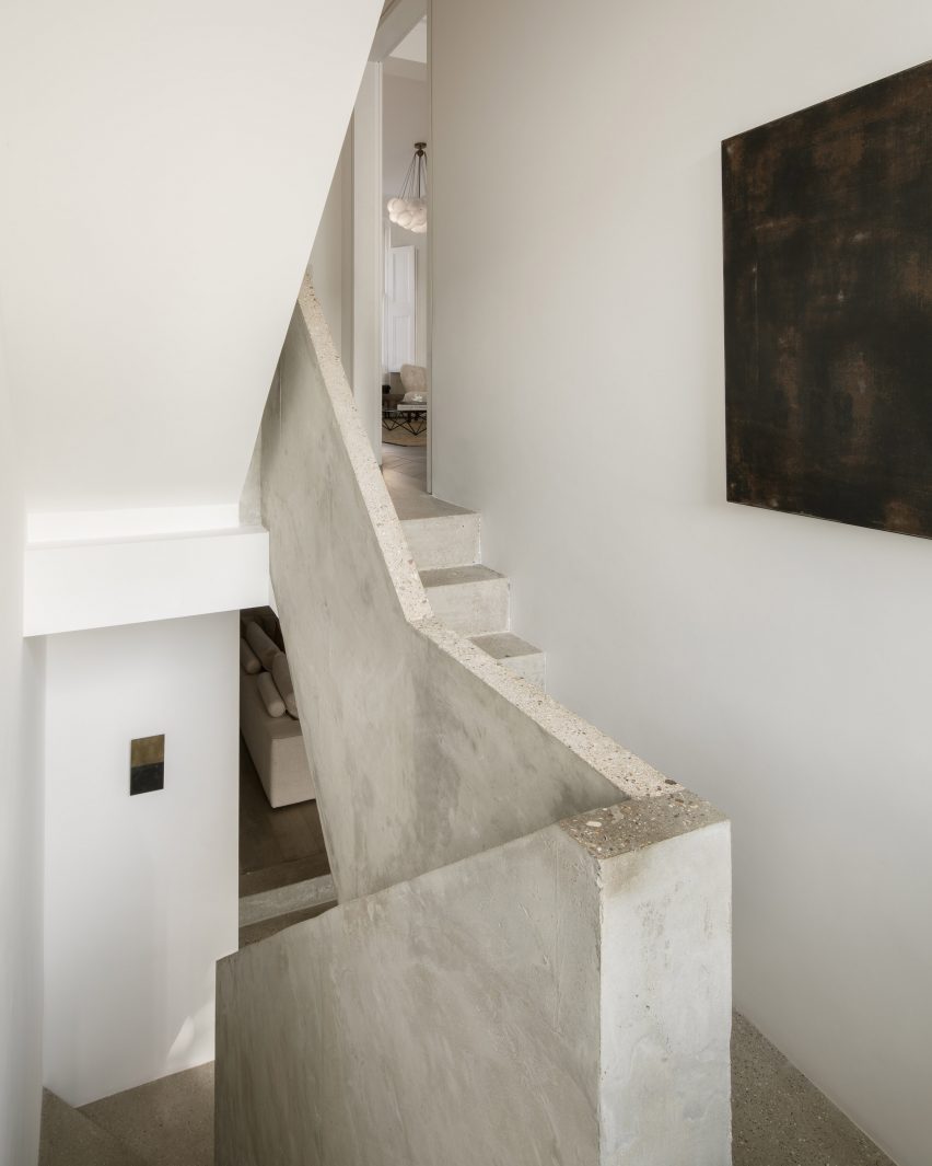 Concrete staircase