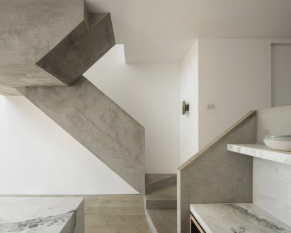 A statement concrete staircase