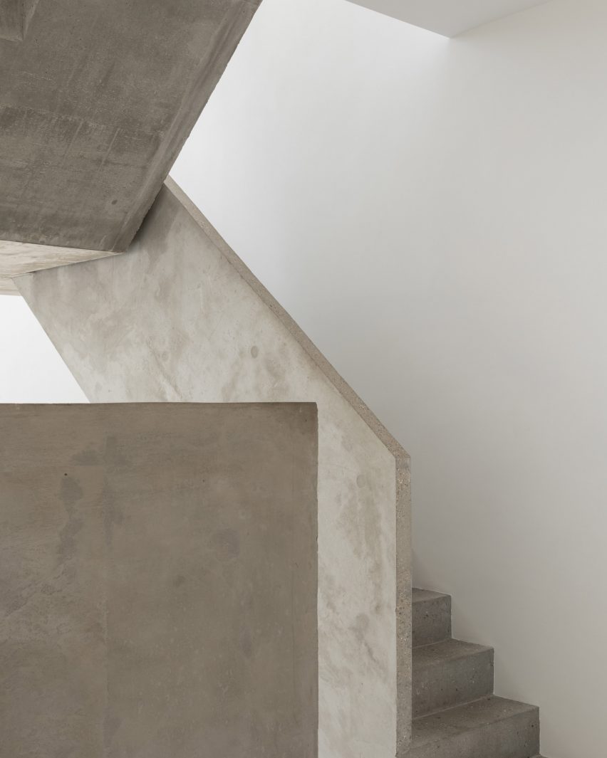 Statement concrete staircase