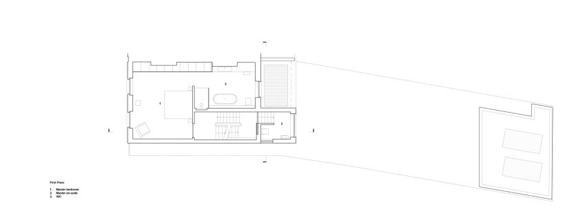 First floor plan of AC Residence