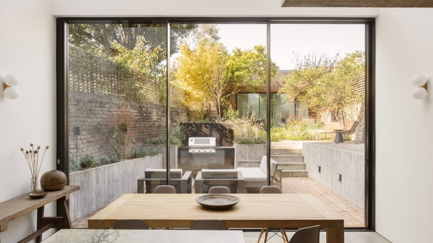 The dining room of AC Residence by DeDraft