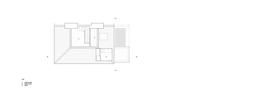 Loft floor plan of AC Residence