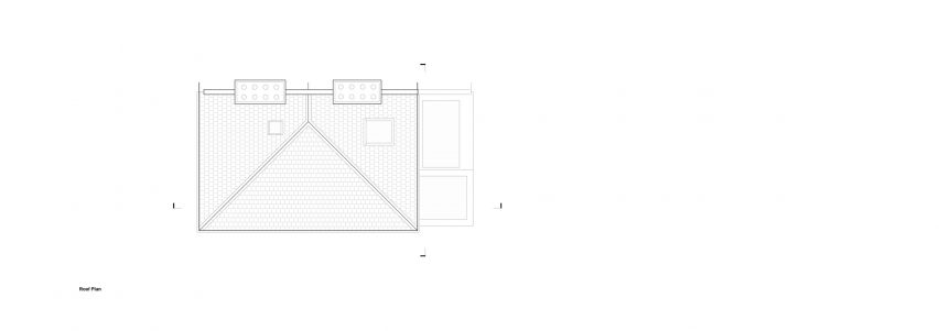 Roof plan of AC Residence