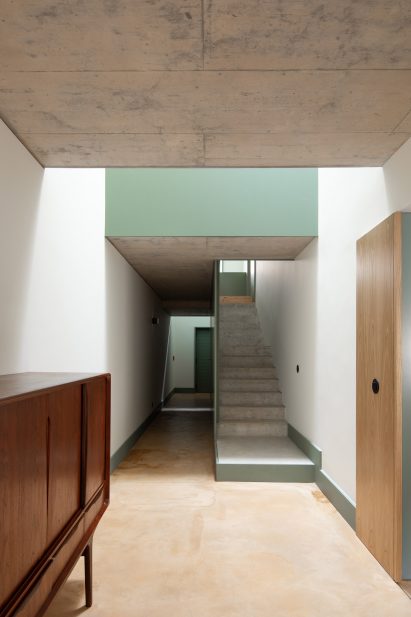 The floors have an ochre hue by depA Architects
