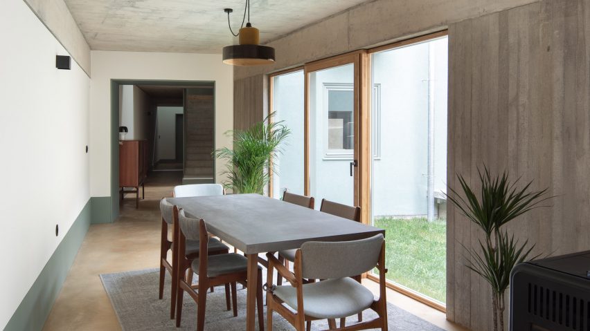 Dining area of the home by DepA Architects