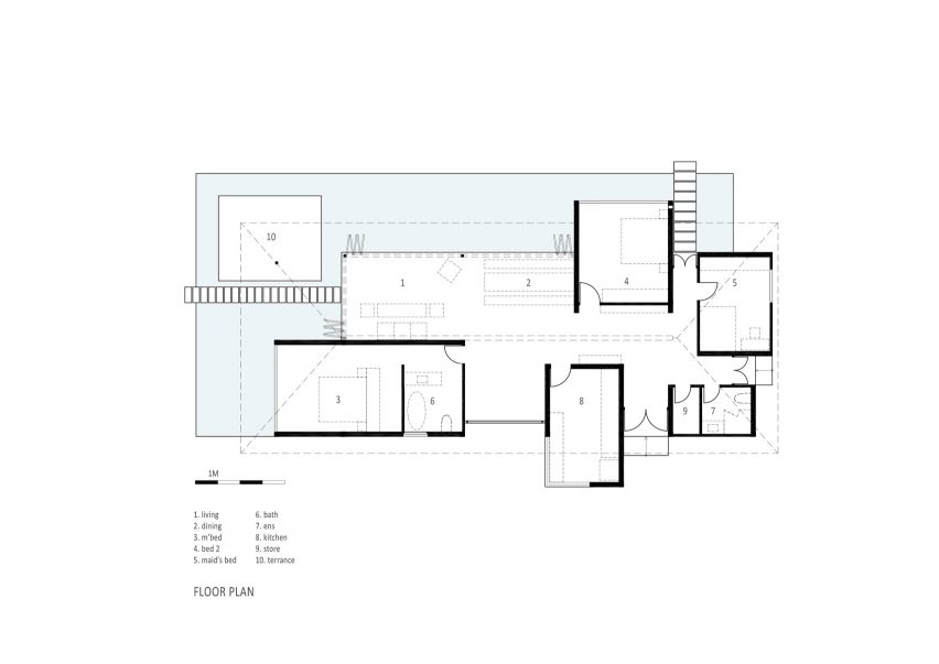 Floor plan for AM House