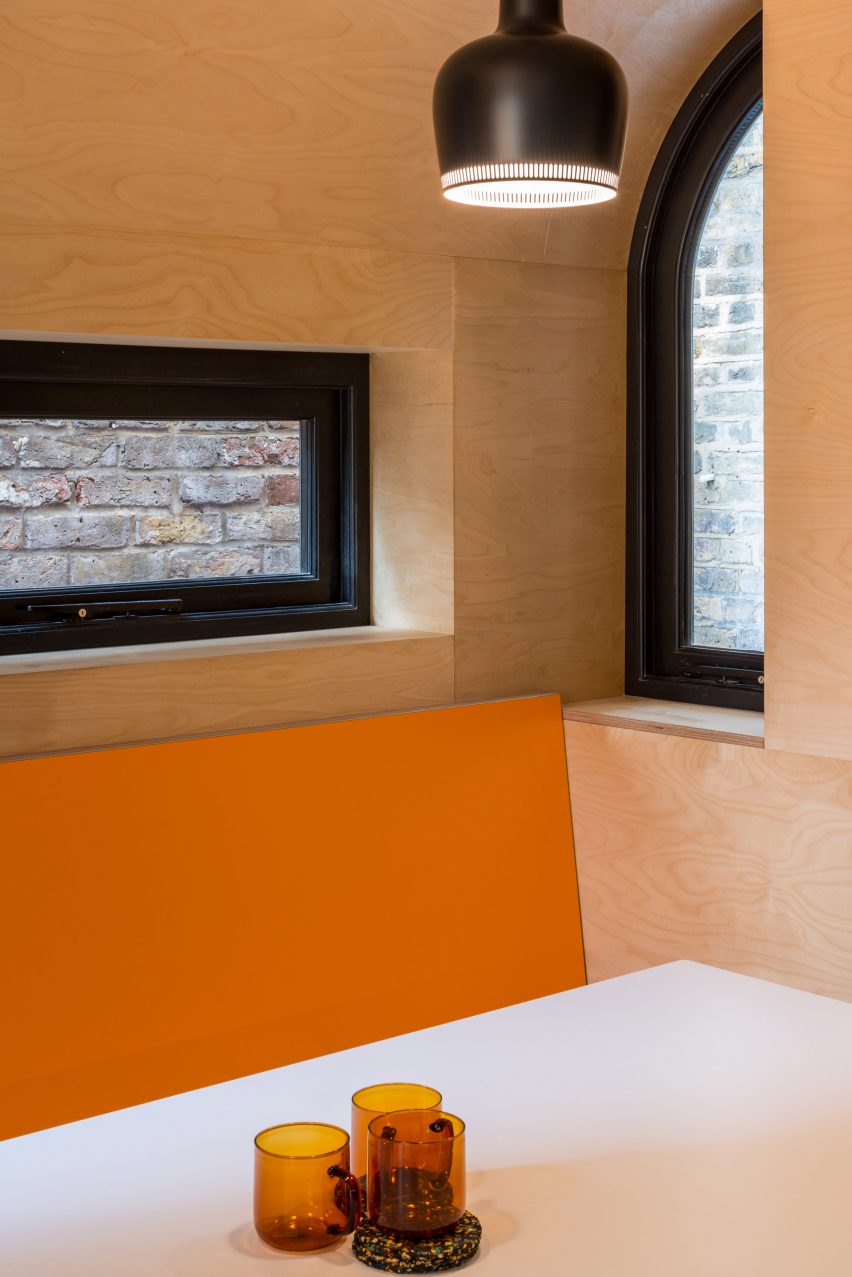 A wooden kitchen