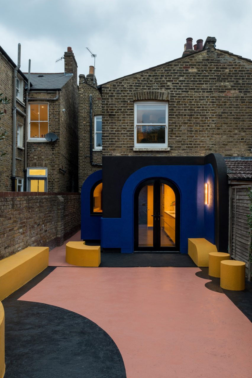 A colourful house renovation and extension