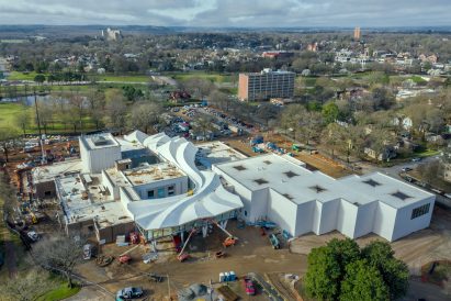 Arkansas Museum of Fine Arts aerial shot