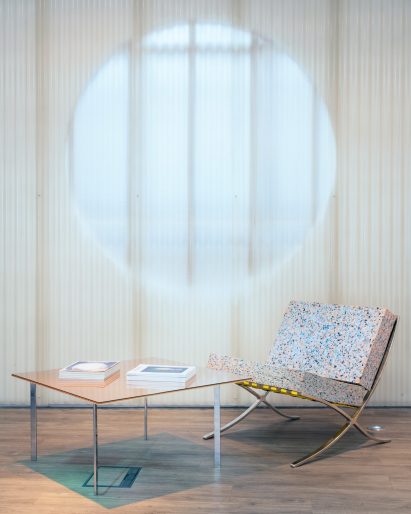Circular opening in ArtReview office