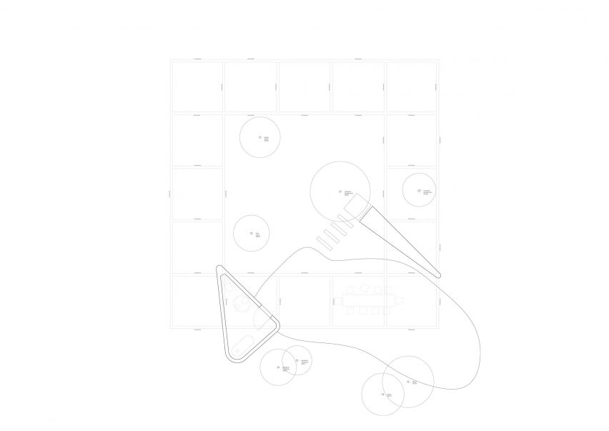 Ground floor plan of Avala House by TEN