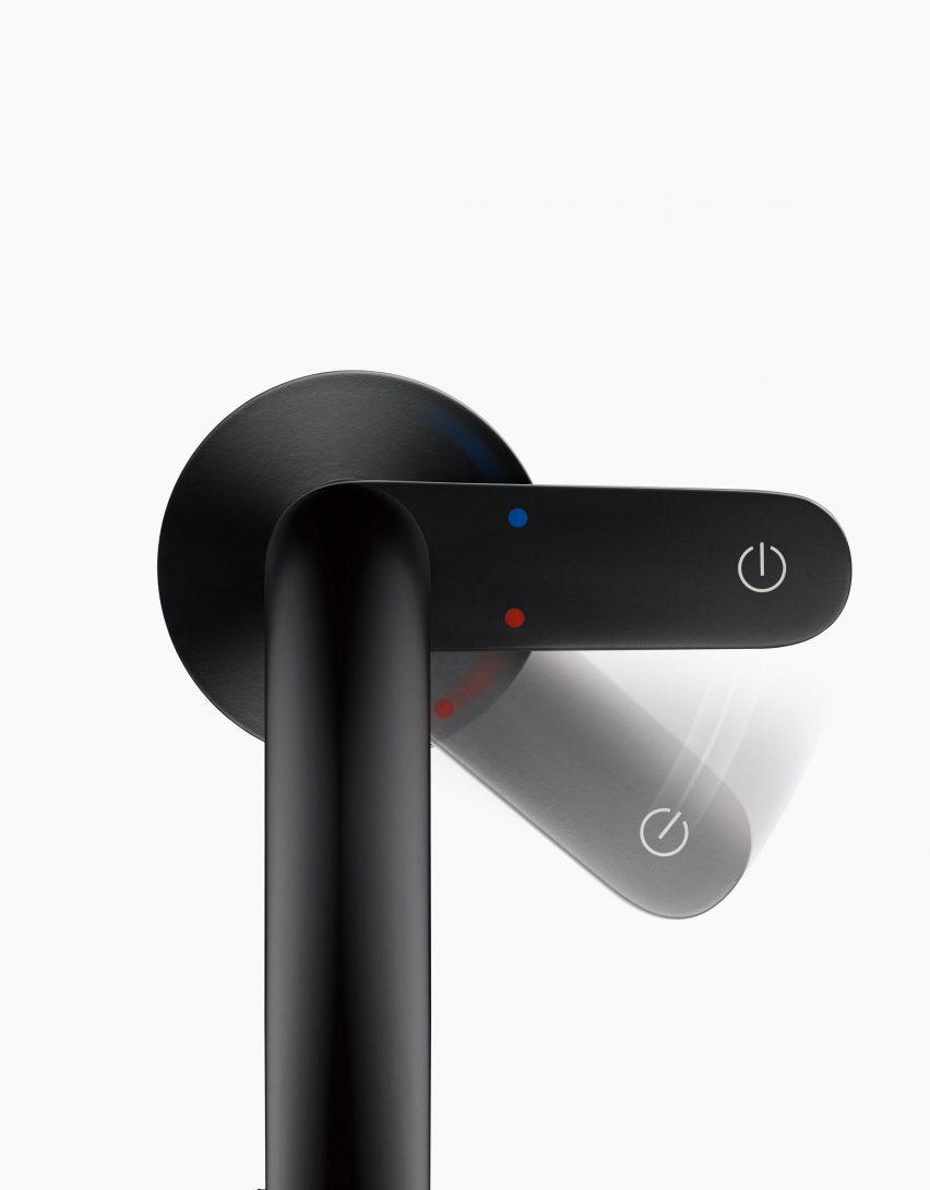 An Axor One faucet lever