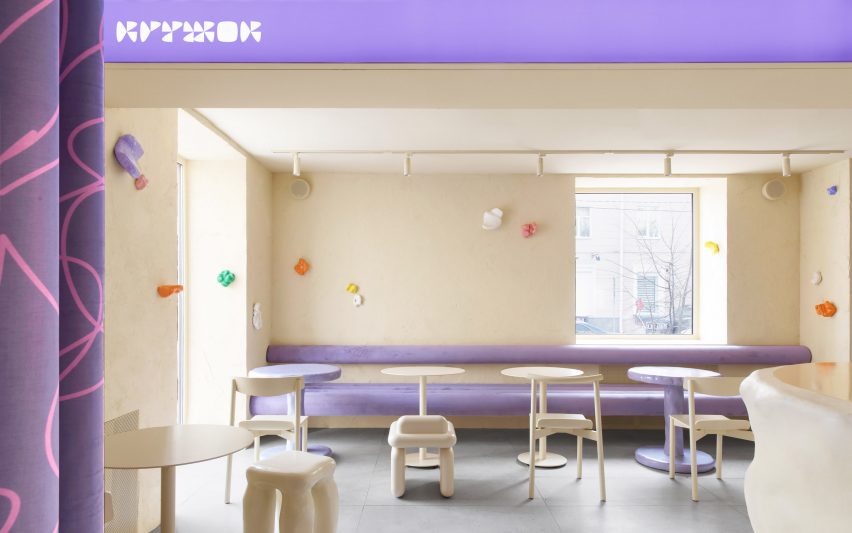 Doughnut-themed cafe in Russia has walls and furniture that look almost edible
