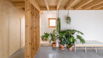 Plant-filled interior