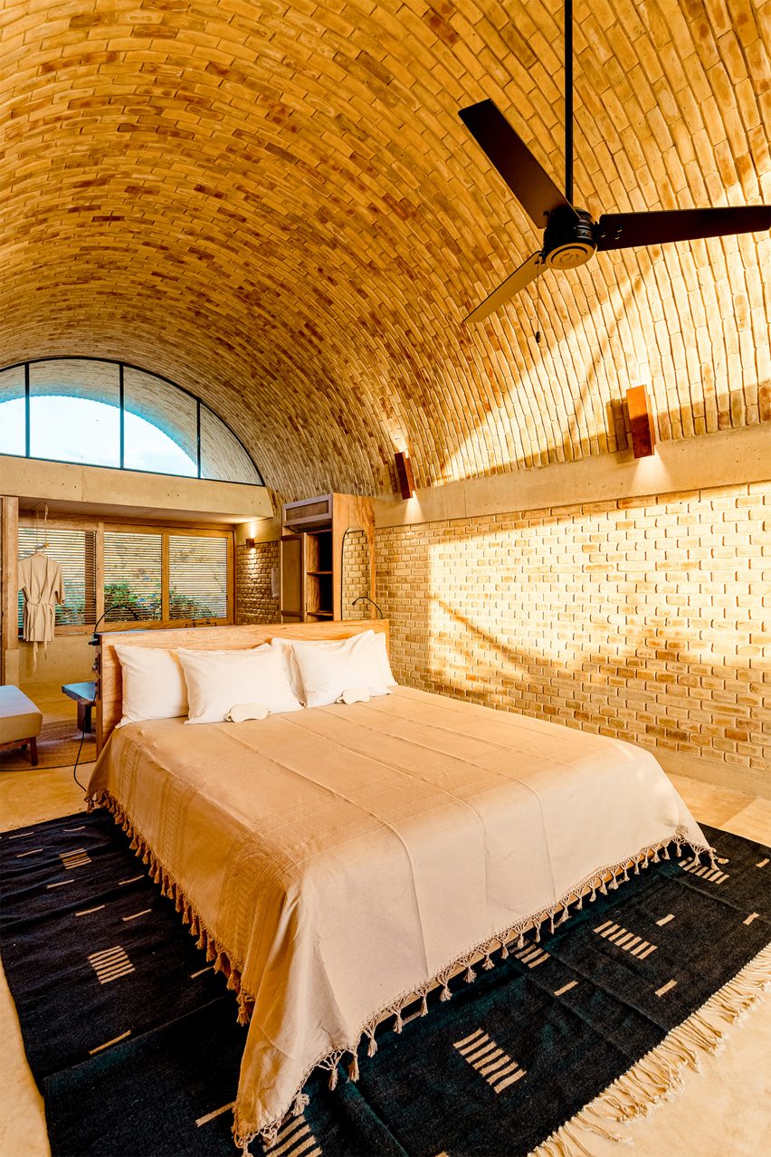 Alberto Kalach has designed a vaulted brick hotel in Oaxaca