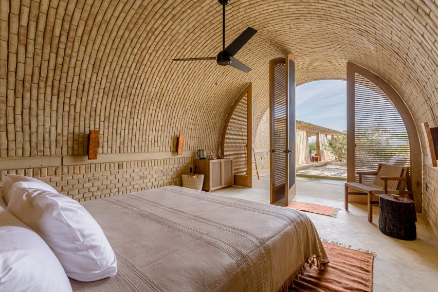 Alberto Kalach has designed a vaulted brick hotel in Oaxaca