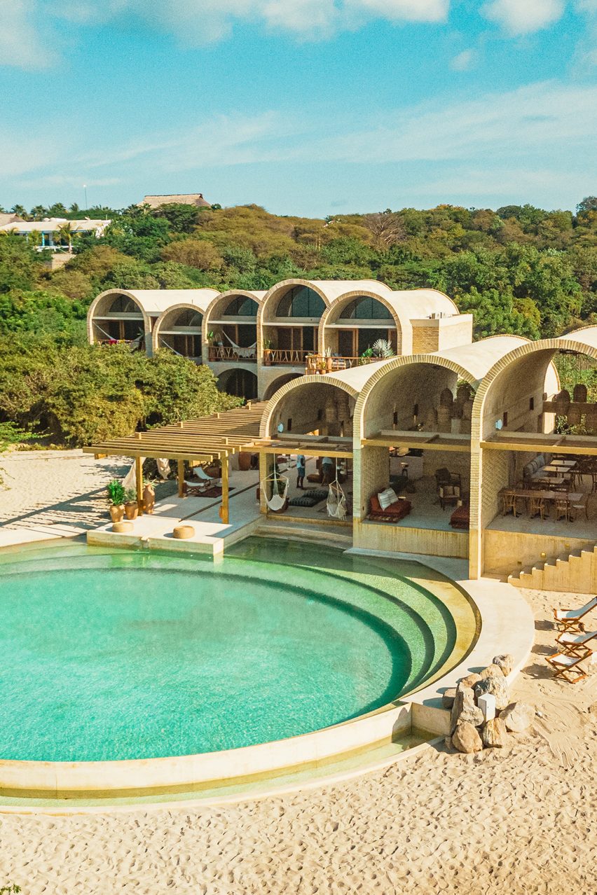 Alberto Kalach has designed a vaulted brick hotel in Oaxaca