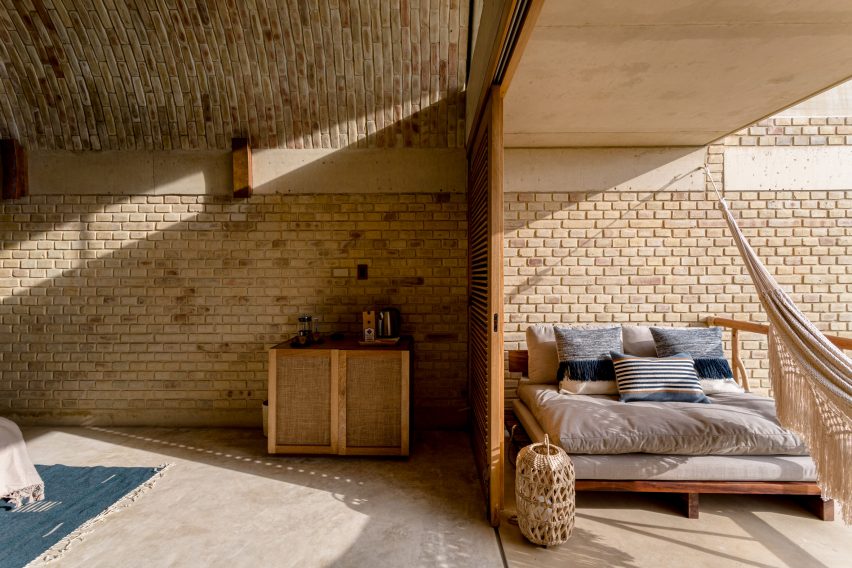 Alberto Kalach has designed a vaulted brick hotel in Oaxaca