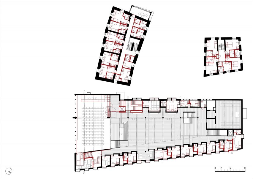 First floor plan of Cusanus Academy renovation by MoDus Architects