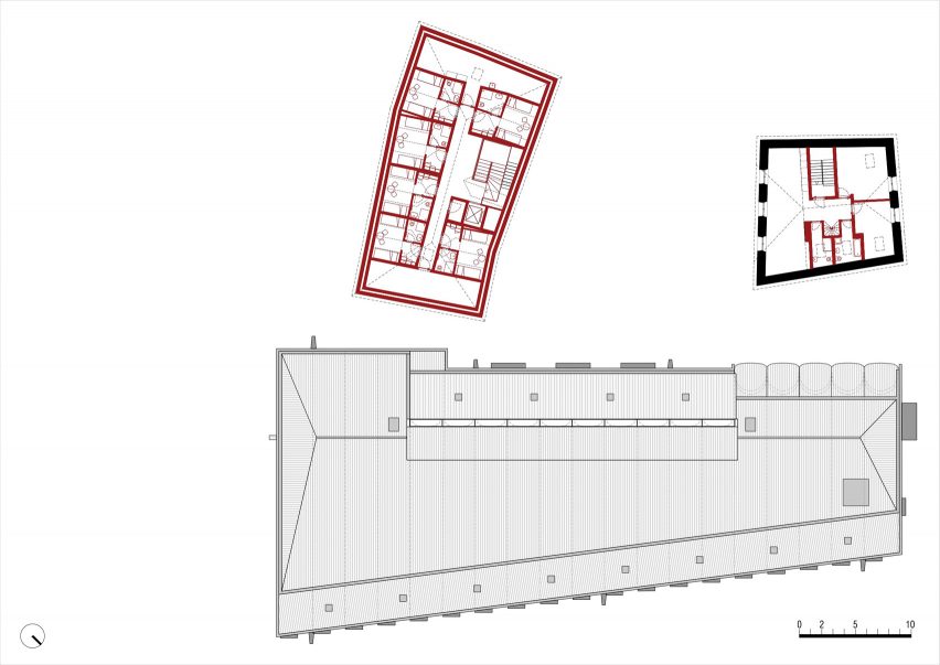 Third floor plan of Cusanus Academy renovation by MoDus Architects