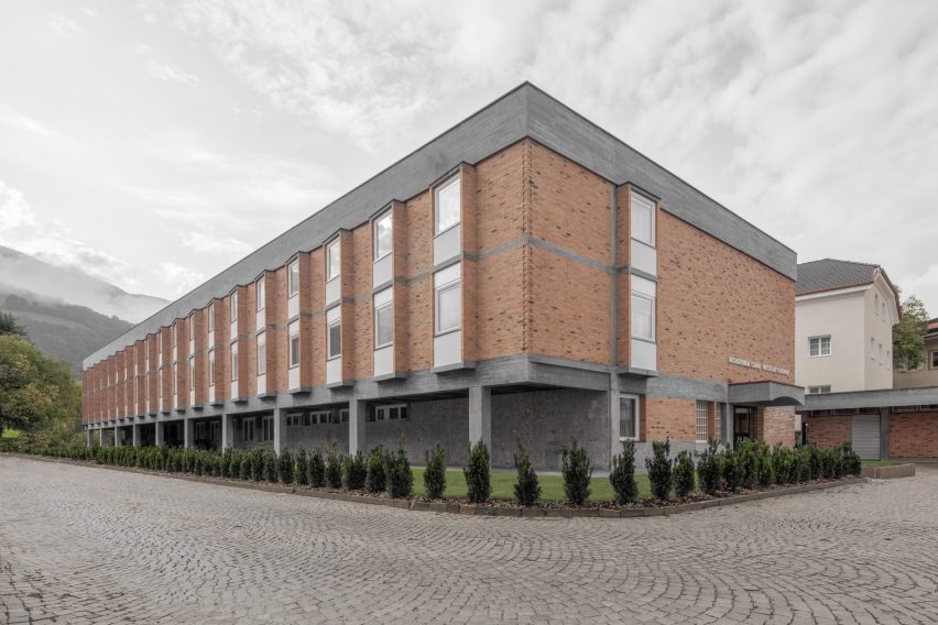 Exterior of Cusanus Academy renovation by MoDus Architects