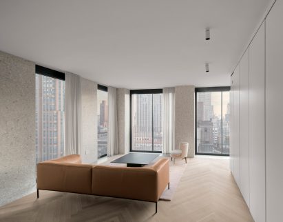 Terrazzo interiors of The Bryant by David Chipperfield