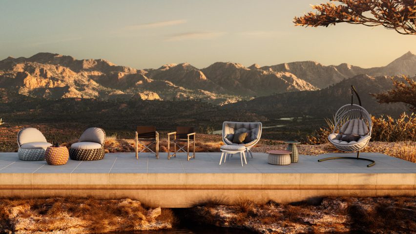 Outdoor furniture by Stephen Burks, Sebastian Herkner and Lorenza Bozzoli for Dedon