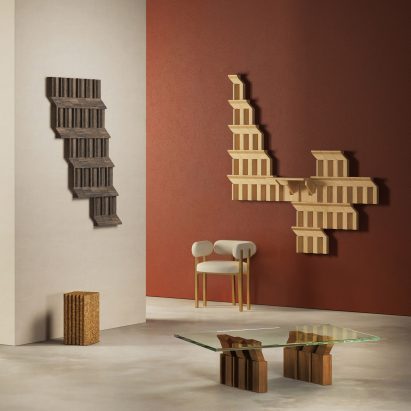 Furniture by Charles Kalpakian at the Collectible design fair as featured in Dezeen Events Guide May