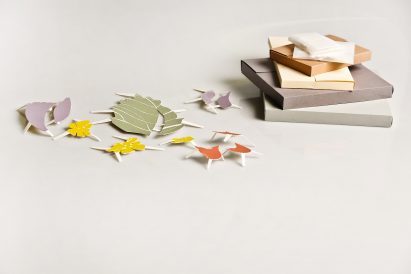 Home Pharmacy is composed of several cutouts and a wall hanging