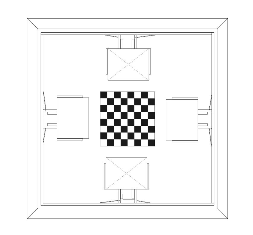 Plan for the En Passant pavilion