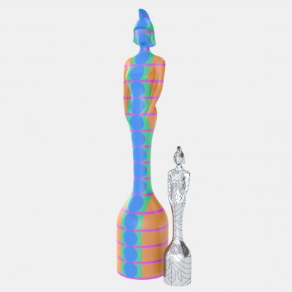 BRIT Award trophies by Es Devlin and Yinka llori
