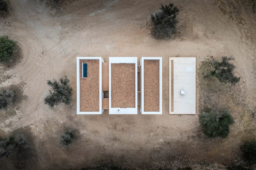Birds-eye view of the home