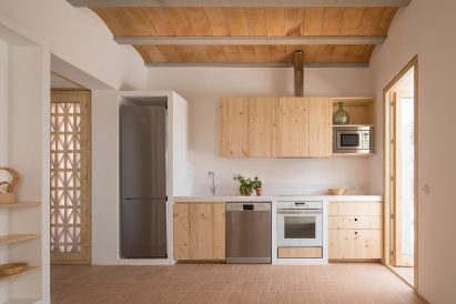 Terracotta tiles cover the floor of the home by Maria Castello